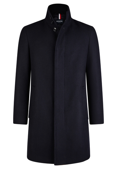 Wool coat, navy Frontansicht