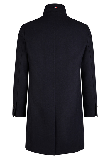 Wool coat, navy Rückansicht