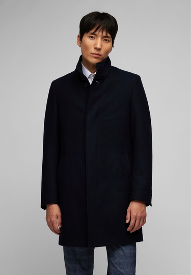 Wool coat, navy