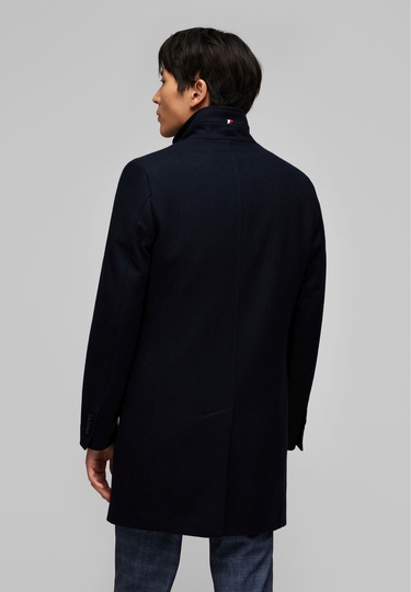 Wool coat, navy