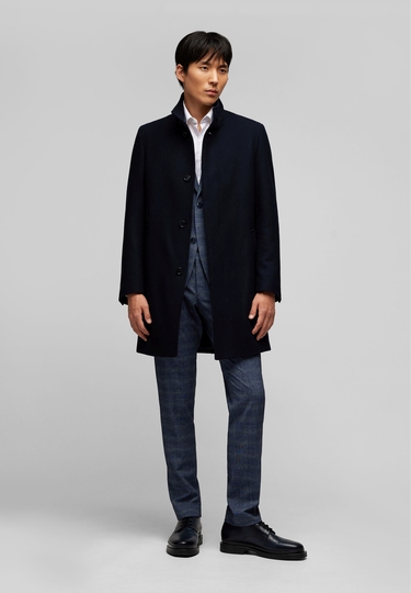 Wool coat, navy