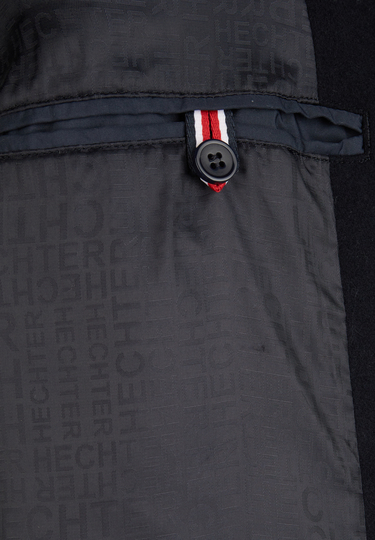 Chesterfield Wollmantel, navy Detailansicht 2