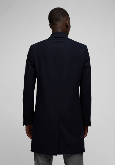 Chesterfield Wollmantel, navy