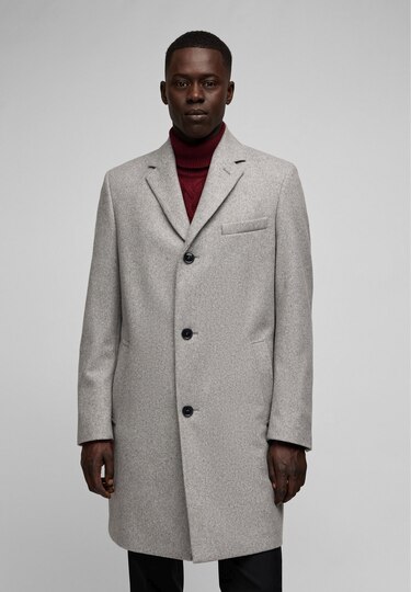 Manteau en laine Chesterfield, silver 