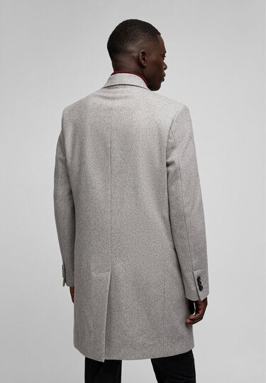 Manteau en laine Chesterfield, silver 