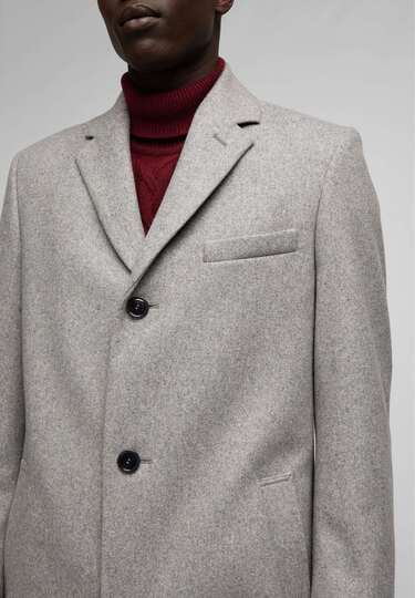 Manteau en laine Chesterfield, silver 