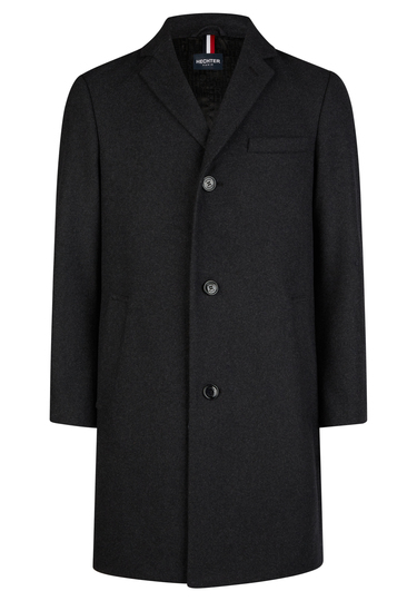 Manteau en laine Chesterfield, anthracite Frontansicht
