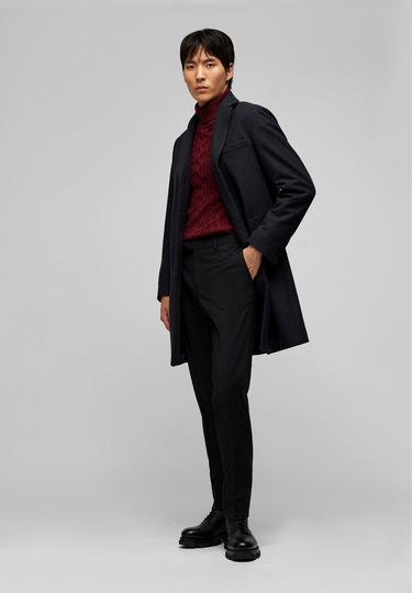 Manteau en laine Chesterfield, anthracite 