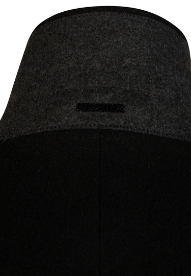 Chesterfield wool coat, black Detailansicht 1