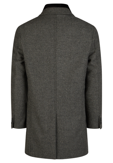 Wool coat, grey Rückansicht
