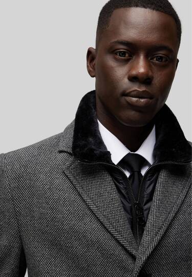 Wool coat, grey