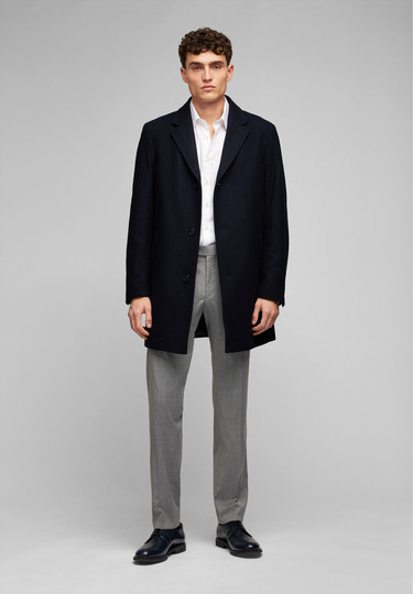 Wollmantel, navy