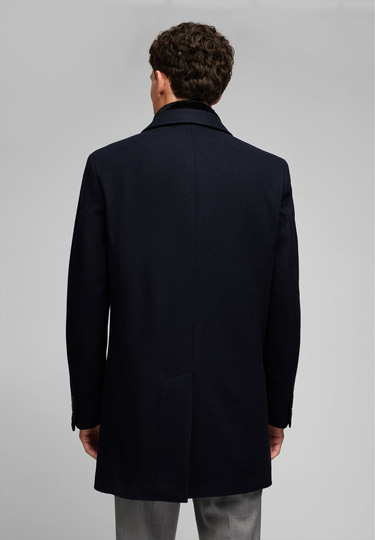 Wollmantel, navy