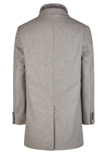 Wollmantel, silver Rückansicht