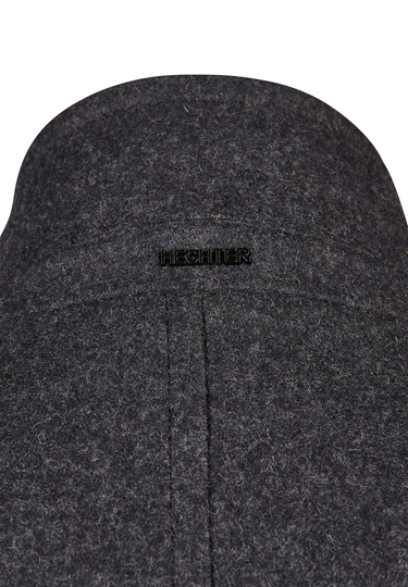 Eleganter Wollmantel, anthracite Detailansicht 1