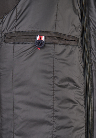 Eleganter Wollmantel, anthracite Detailansicht 2