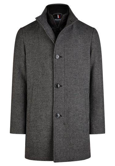 Wool coat, grey Frontansicht
