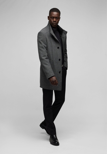 Wool coat, grey