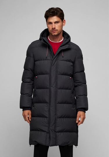 Down coat, black