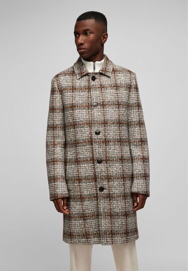 Woll-Mantel, Brown Frontansicht