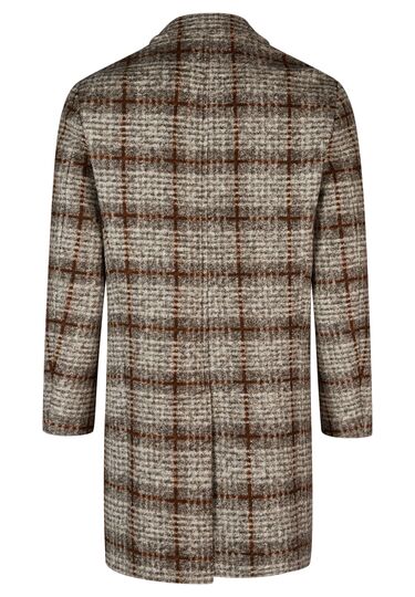 Woll-Mantel, Brown Rückansicht