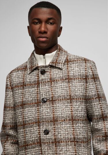 Woll-Mantel, Brown Detailansicht 1