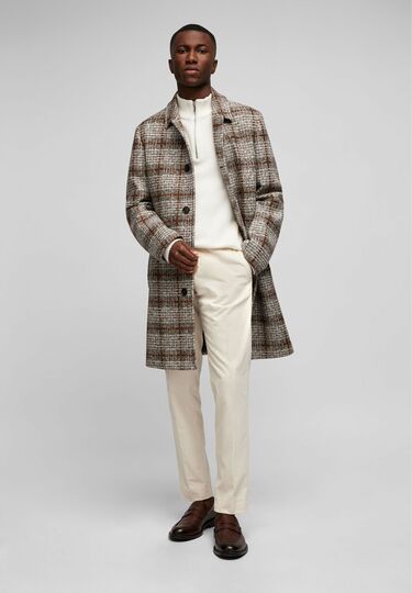 Woll-Mantel, Brown Detailansicht 2