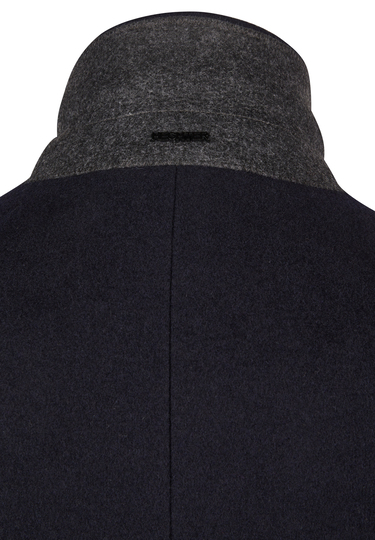 Eleganter Chesterfield-Mantel, navy Detailansicht 1