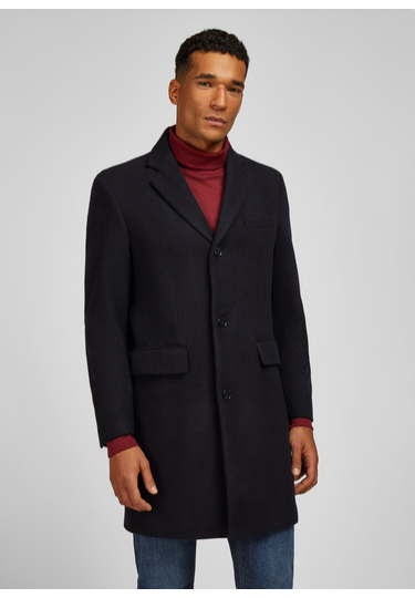 Eleganter Chesterfield-Mantel, navy