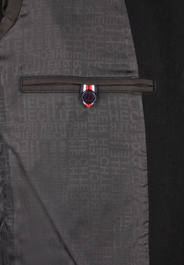 Eleganter Chesterfield-Mantel, black Detailansicht 2