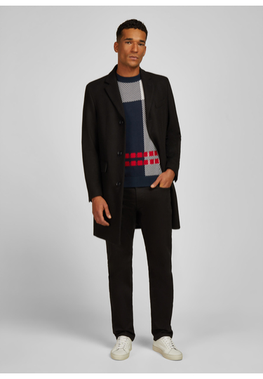 Eleganter Chesterfield-Mantel, black