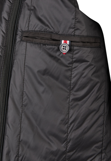 Eleganter Wollmantel, black Detailansicht 2