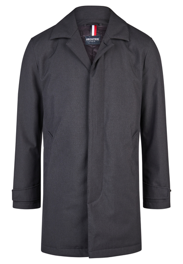 Eleganter Regenmantel, midnight blue Frontansicht