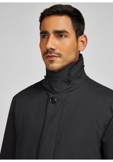 Eleganter Regenmantel, midnight blue