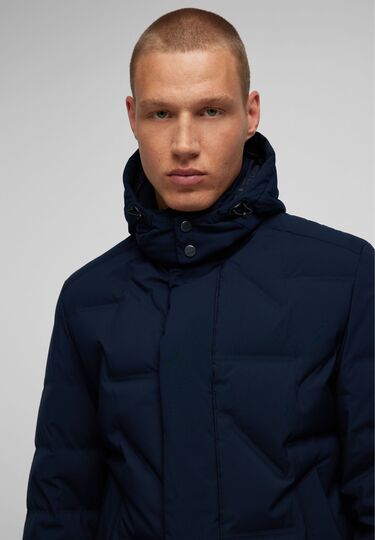 REAL DOWN Mantel, Midnight blue Detailansicht 1