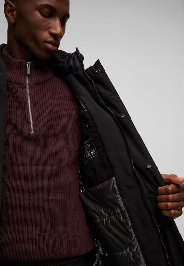 H-XTECH-PROTECT Parka-Mantel, black Detailansicht 1