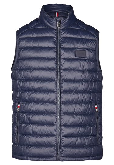 Sporty filler waistcoat, midnight blue Frontansicht