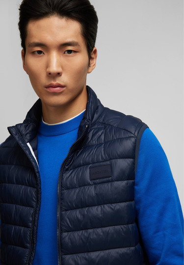 Sporty filler waistcoat, midnight blue Detailansicht 1