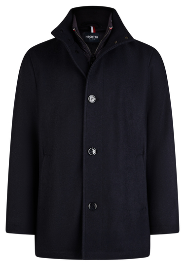 Wolljacke, navy Frontansicht