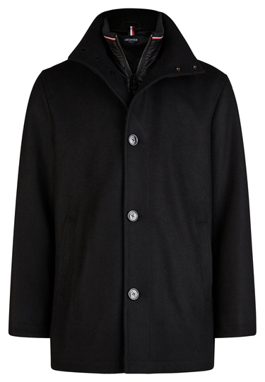 Wolljacke, black Frontansicht