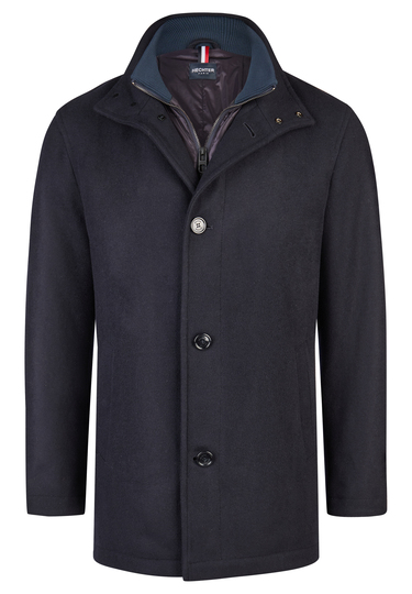Elegante-sportliche Jacke, navy Frontansicht