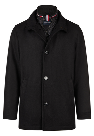 Elegante-sportliche Jacke, black Frontansicht