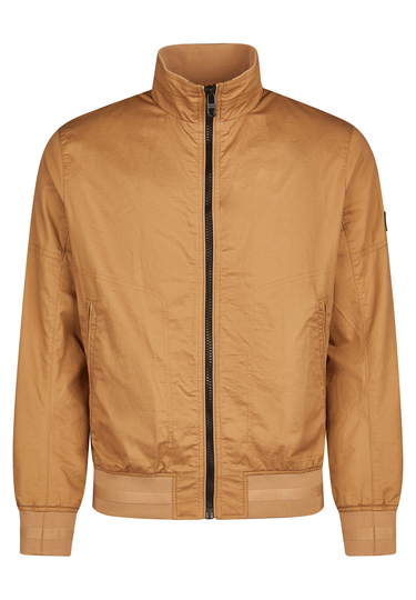 Cotton twill blouson, camel Frontansicht