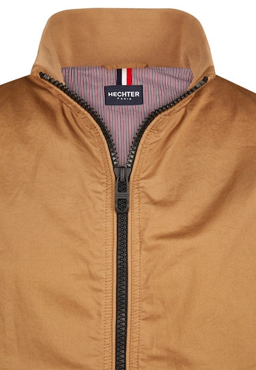 Cotton twill blouson, camel