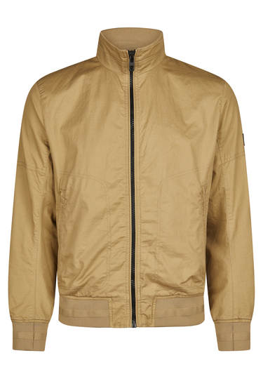 Cotton-Twill Blouson, mud Frontansicht