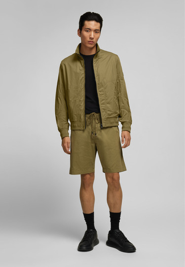 Cotton-Twill Blouson, mud Detailansicht 2
