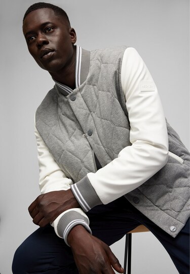 Blouson forme collège, gunmetal 