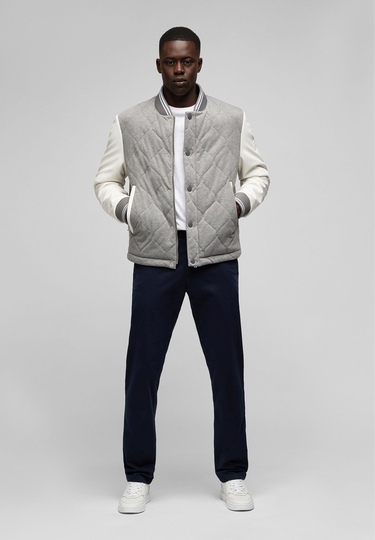 Blouson forme collège, gunmetal 