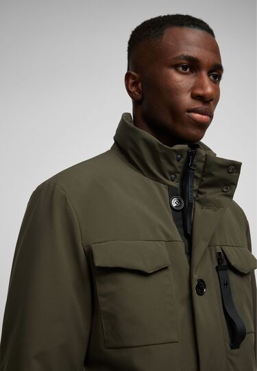 H-XTECH Parka, dark olive Detailansicht 1