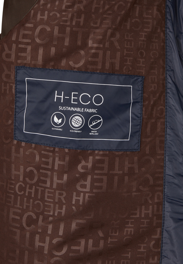 Sportliche "H-ECO" gesteppte Fieldjacke, Midnight blue Detailansicht 1